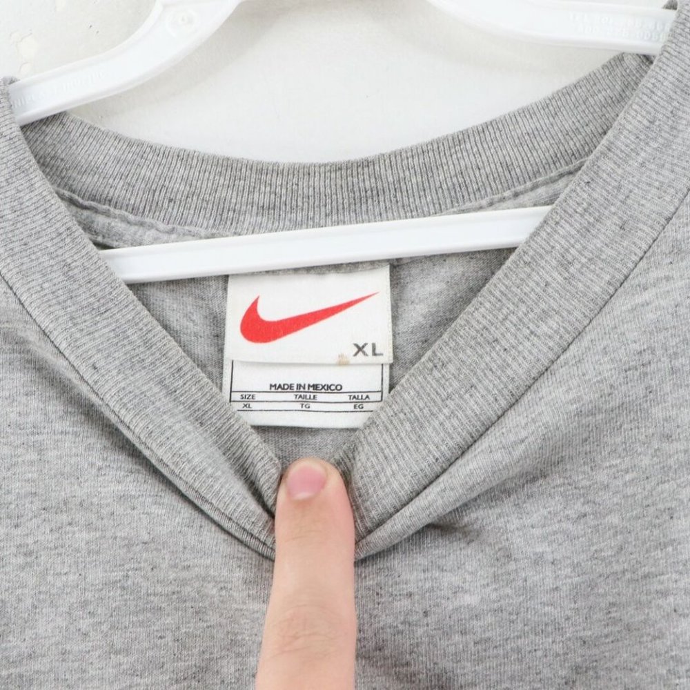 Vtg Nike Travis Scott Short Sleeve Shirt Gray - image 4